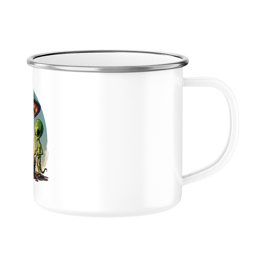 Alien BBQ - Emaille Tasse | Mug | Meatware