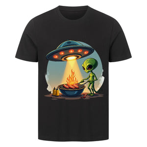 Alien BBQ - HigherBlanks Premium T-Shirt | T-Shirt | Meatware
