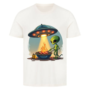 Alien BBQ - HigherBlanks Premium T-Shirt | T-Shirt | Meatware