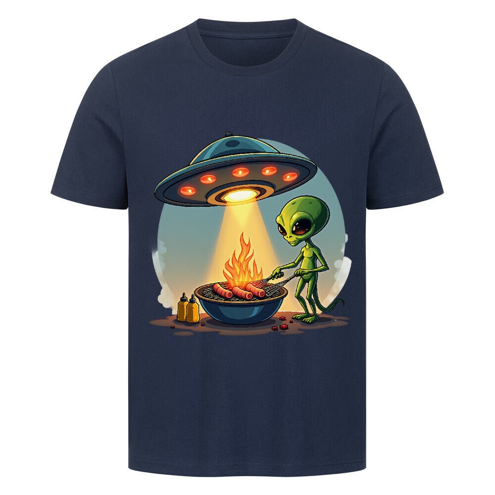 Alien BBQ - HigherBlanks Premium T-Shirt | T-Shirt | Meatware