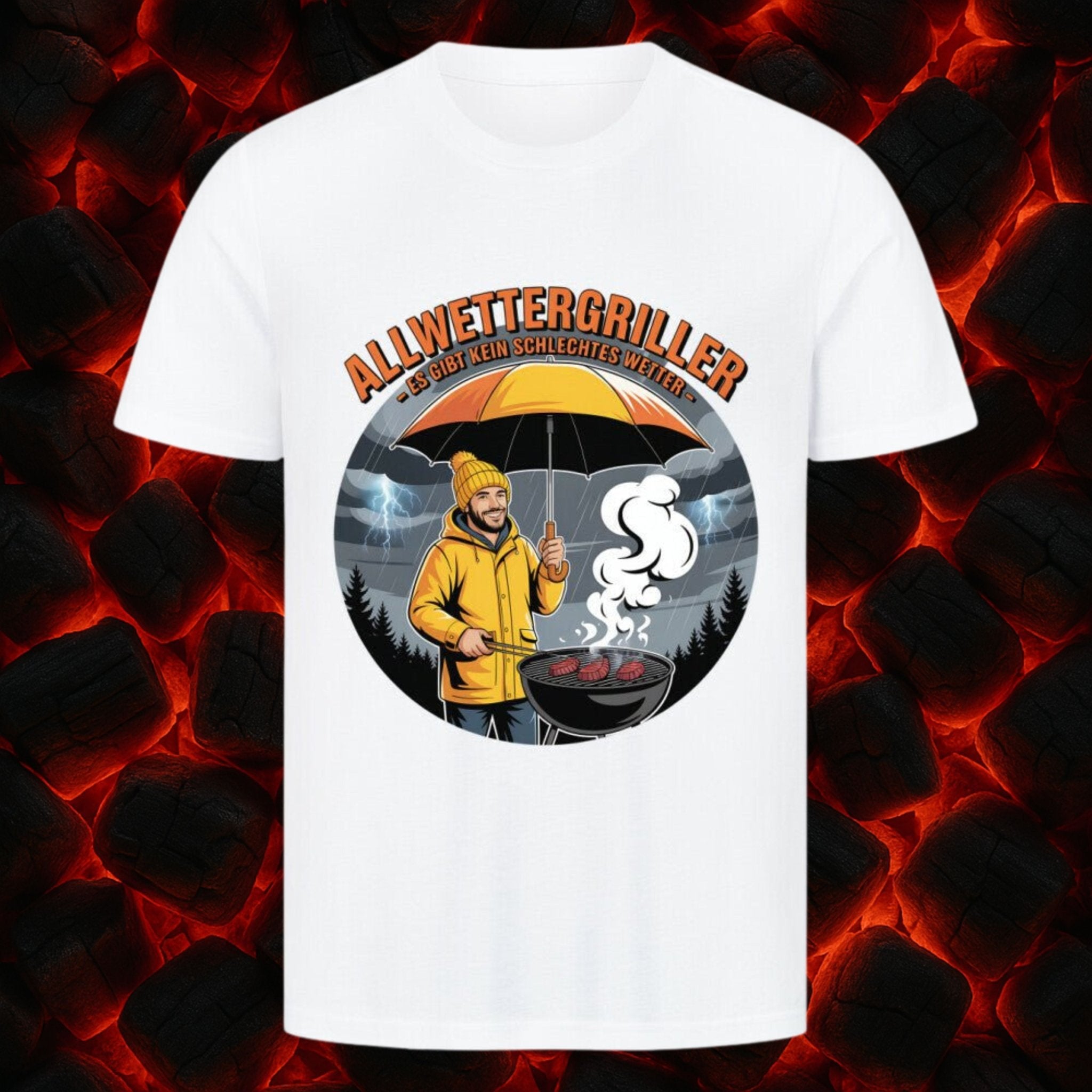 Allwettergriller – Es gibt kein schlechtes Wetter - HigherBlanks Premium T-Shirt | T-Shirt | Meatware