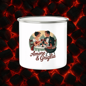 Amore & Griglia - Emaille Tasse | Mug | Meatware