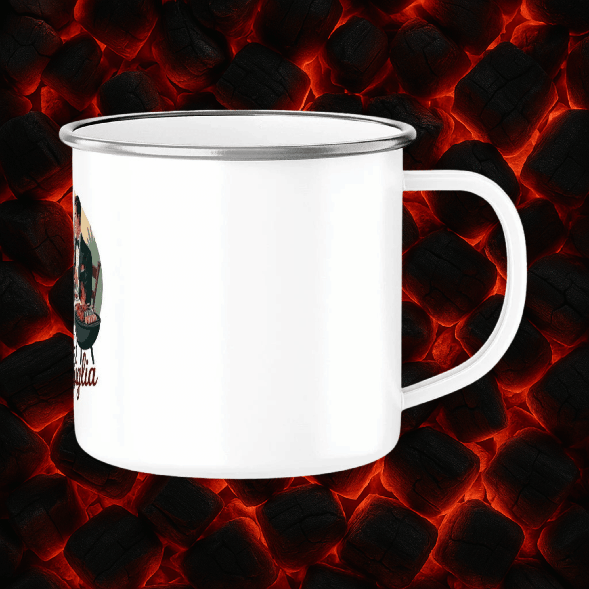 Amore & Griglia - Emaille Tasse | Mug | Meatware