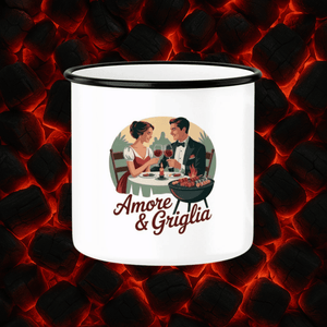 Amore & Griglia - Emaille Tasse | Mug | Meatware