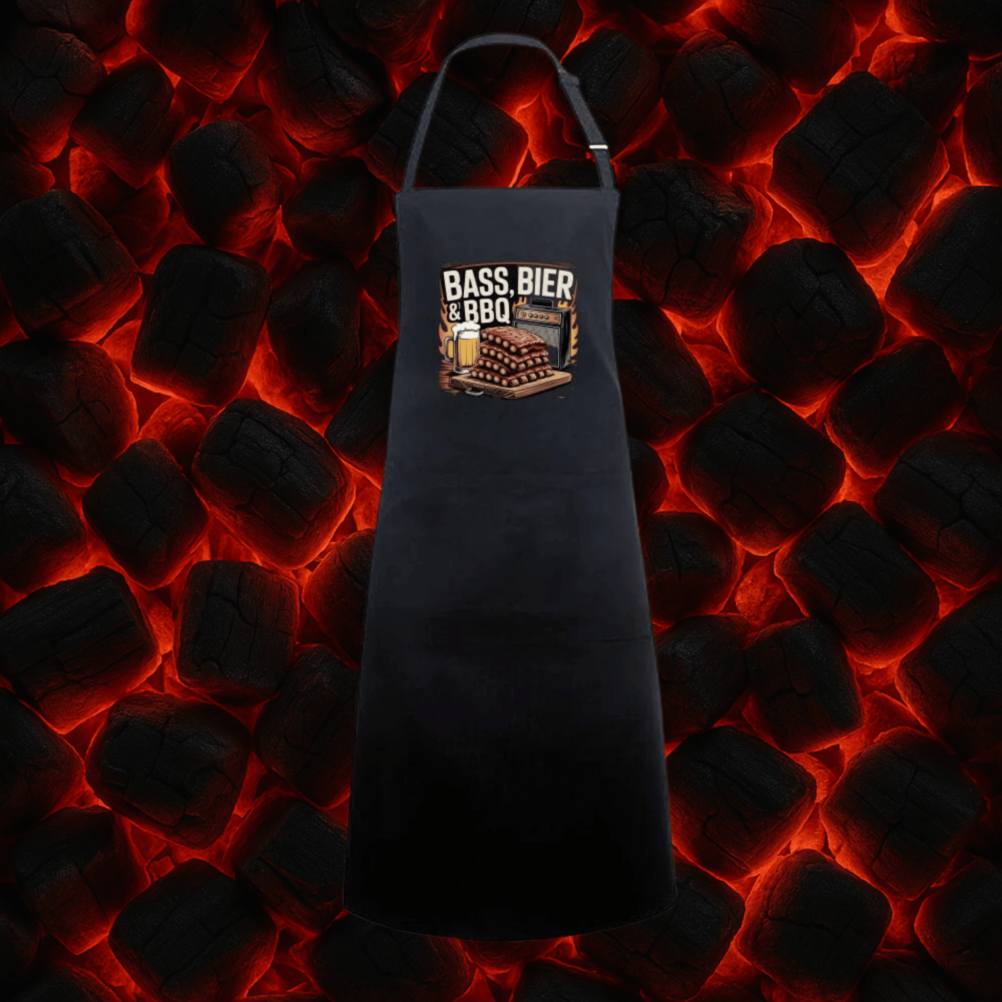 Bass, Bier & BBQ traditionell - Grillschürze | Apron | Meatware