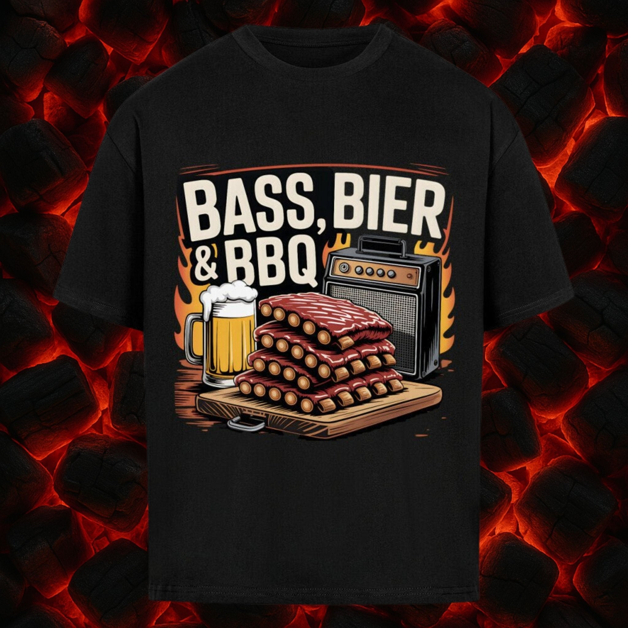 Bass, Bier & BBQ traditionell - VACANCY Oversized Shirt | T-Shirt | Meatware