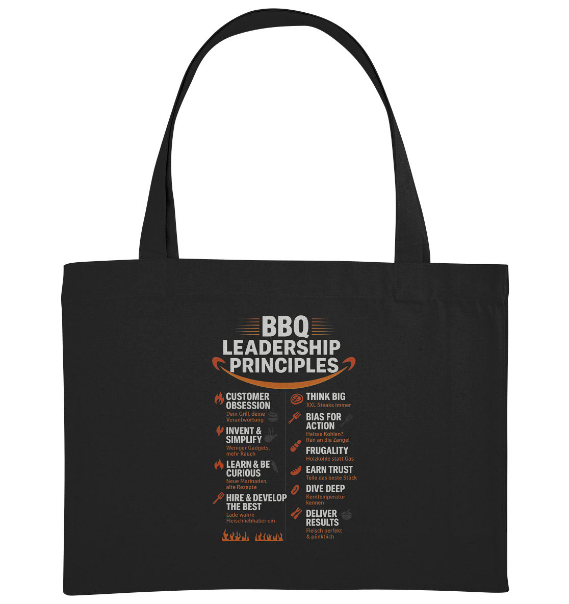 BBQ Leadership Principles - Organic Shopping - Bag - Organic Shopping - Bag | Taschen | Meatware