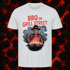 BBQ on Grill Street - HigherBlanks Premium T-Shirt | T-Shirt | Meatware