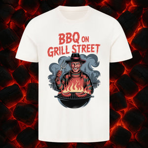 BBQ on Grill Street - HigherBlanks Premium T-Shirt | T-Shirt | Meatware