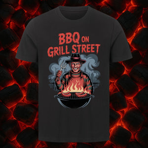 BBQ on Grill Street - HigherBlanks Premium T-Shirt | T-Shirt | Meatware