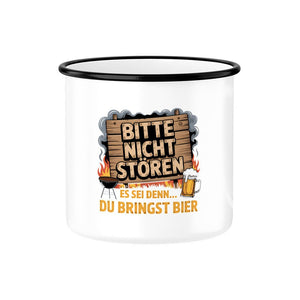 Bitte nicht stören... - Emaille Tasse | Mug | Meatware