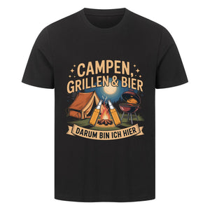 Campen, Grillen & Bier - Bierversion - HigherBlanks Premium T-Shirt | T-Shirt | Meatware