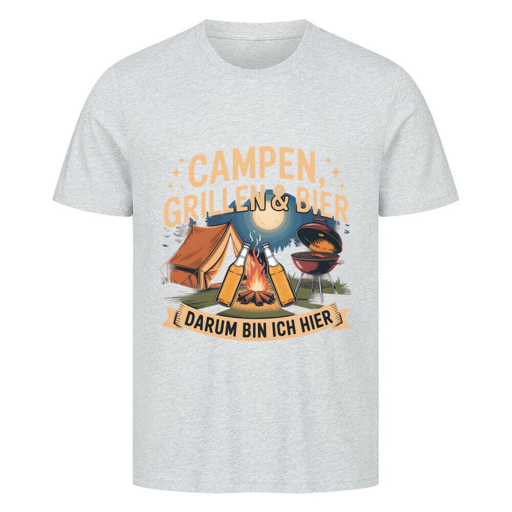 Campen, Grillen & Bier - Bierversion - HigherBlanks Premium T-Shirt | T-Shirt | Meatware