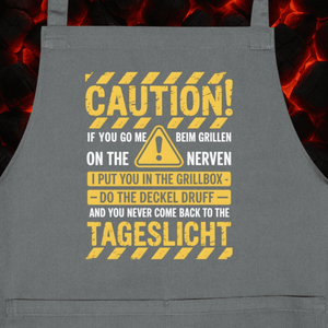 Caution Grillen - Grillschürze | Apron | Meatware