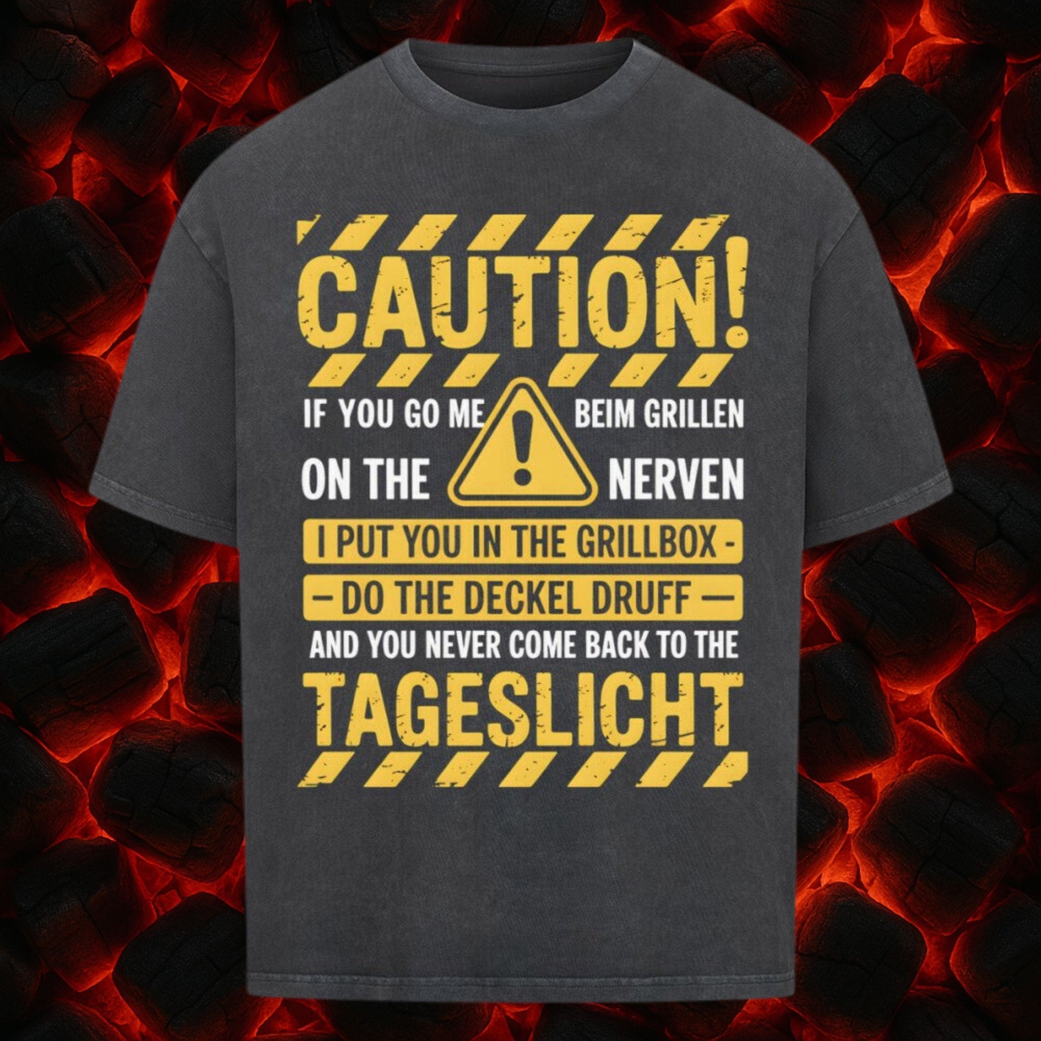 Caution Grillen - VACANCY Oversized Shirt | T-Shirt | Meatware