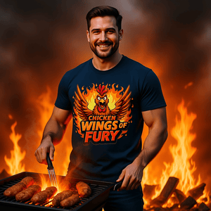 Chicken Wings of Fury - HigherBlanks Premium T-Shirt | T-Shirt | Meatware
