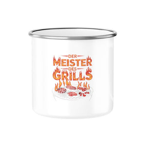 Der Meister des Grills - Emaille Tasse | Mug | Meatware