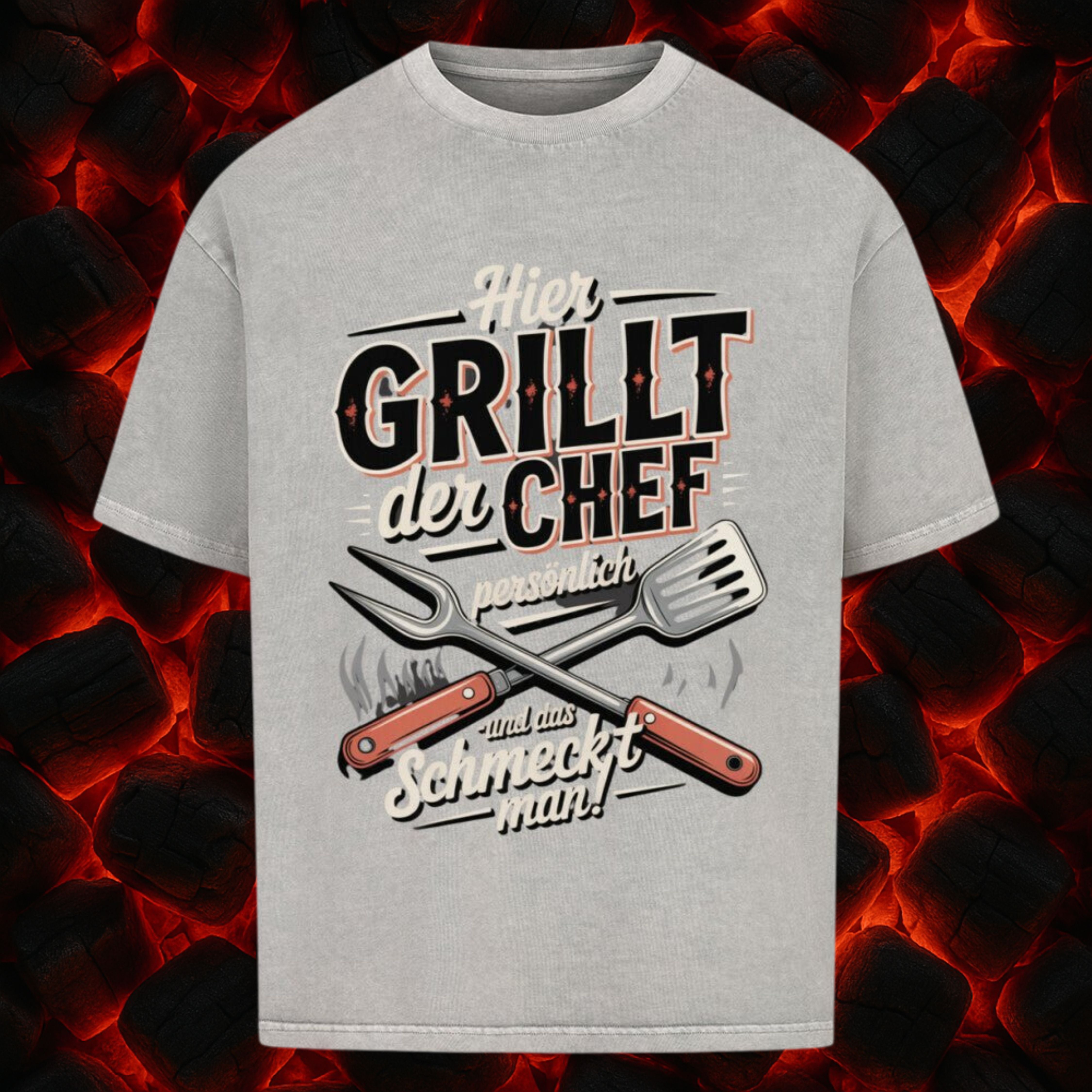 Hier grillt der Chef persönlich - VACANCY Oversized Shirt