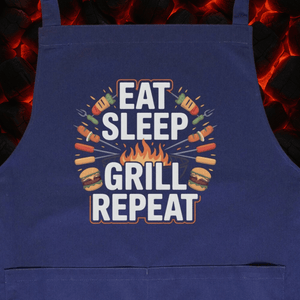 Eat Sleep Grill Repeat - Grillschürze | Apron | Meatware