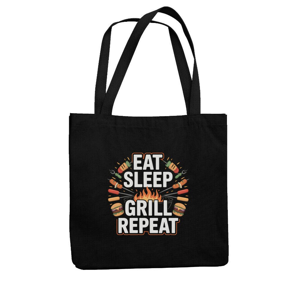 Eat Sleep Grill Repeat - Jutebeutel | Bag | Meatware