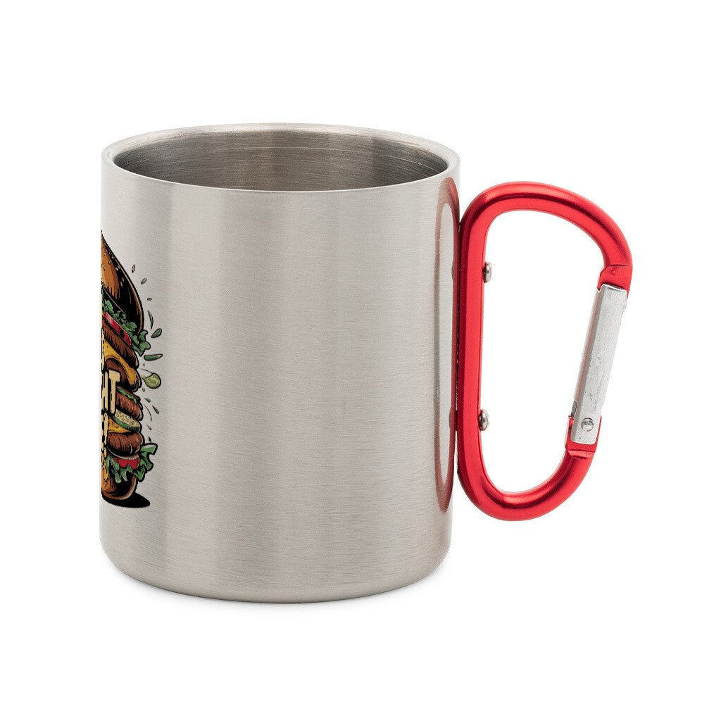 Ein Biss reicht nie! - Edelstahl - Tasse mit Karabiner | Mug | Meatware