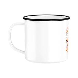 Einfache Frau - Cocktails und Grillen - Emaille Tasse | Mug | Meatware