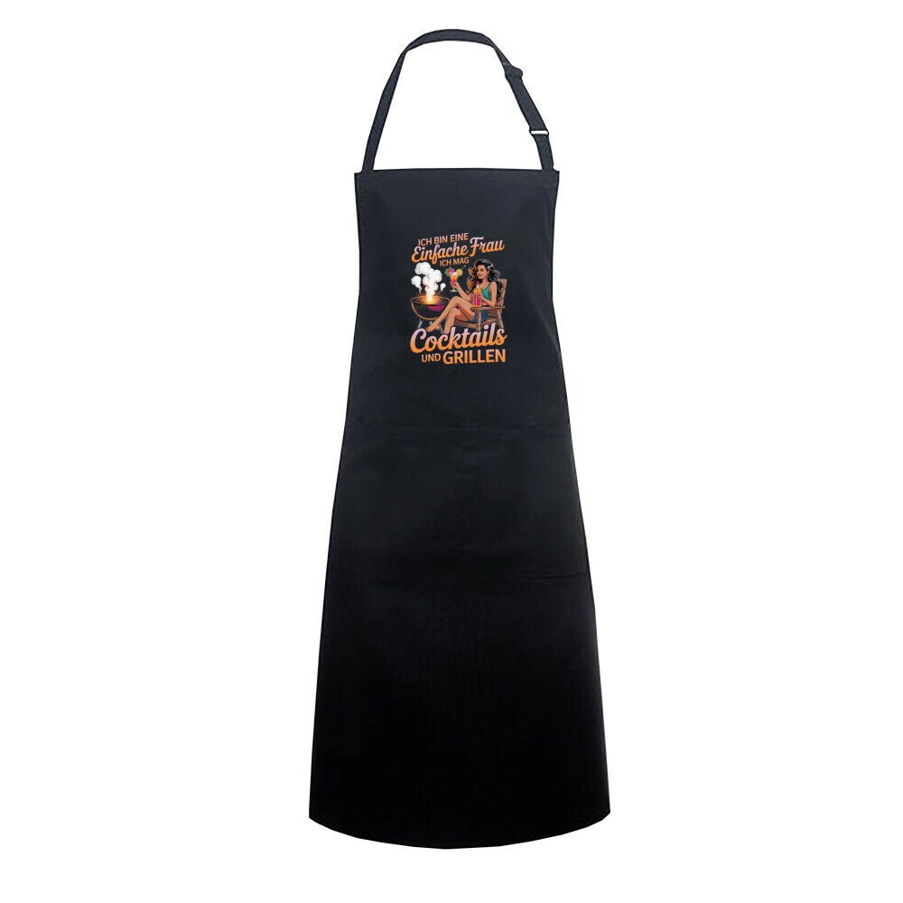 Einfache Frau - Cocktails und Grillen - Grillschürze | Apron | Meatware