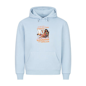 Einfache Frau - Cocktails und Grillen - HigherBlanks Premium Hoodie | Hoodie | Meatware