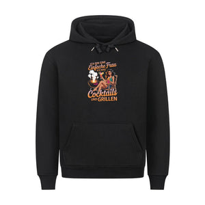Einfache Frau - Cocktails und Grillen - HigherBlanks Premium Hoodie | Hoodie | Meatware