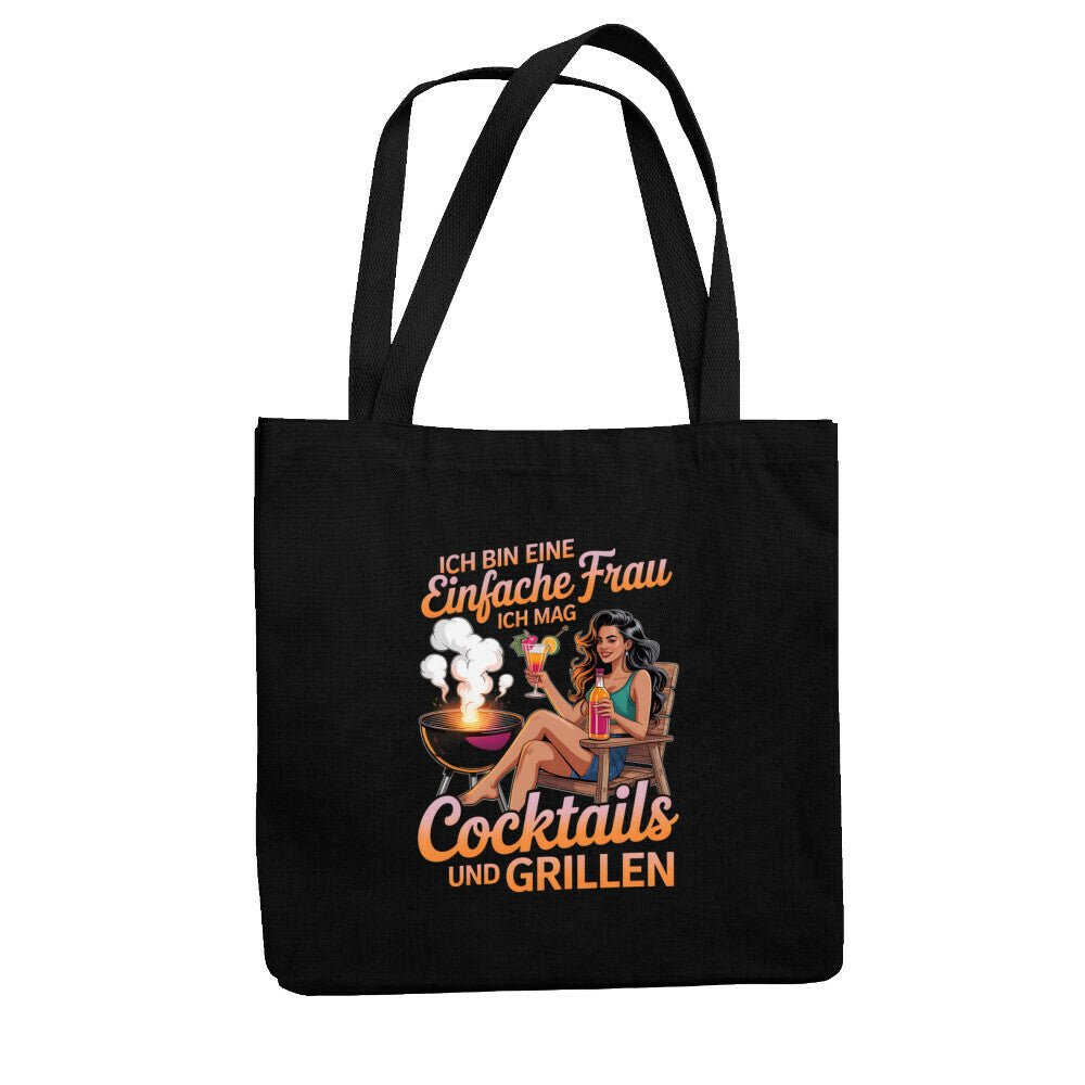 Einfache Frau - Cocktails und Grillen - Jutebeutel | Bag | Meatware