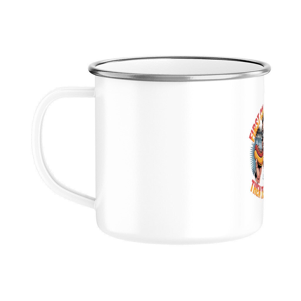First comes the wurst then the Durst - Emaille Tasse | Mug | Meatware