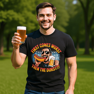 First comes the wurst then the Durst - HigherBlanks Premium T-Shirt | T-Shirt | Meatware