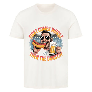 First comes the wurst then the Durst - HigherBlanks Premium T-Shirt | T-Shirt | Meatware