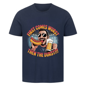 First comes the wurst then the Durst - HigherBlanks Premium T-Shirt | T-Shirt | Meatware
