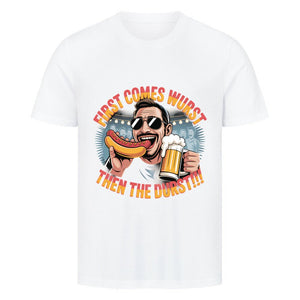 First comes the wurst then the Durst - HigherBlanks Premium T-Shirt | T-Shirt | Meatware