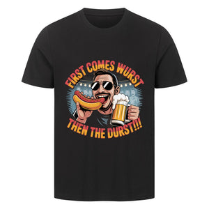 First comes the wurst then the Durst - HigherBlanks Premium T-Shirt | T-Shirt | Meatware