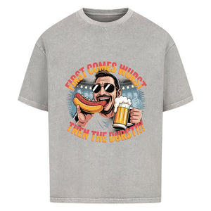 First comes the wurst then the Durst - VACANCY Oversized Shirt | T-Shirt | Meatware