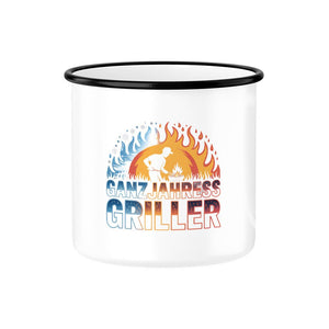Ganzjahresgriller - Emaille Tasse | Mug | Meatware
