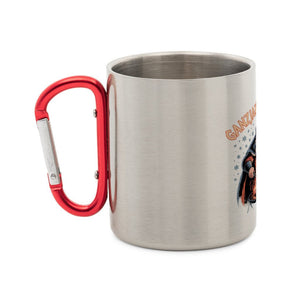 Ganzjahresgriller - Wikinger - Edelstahl - Tasse mit Karabiner | Mug | Meatware