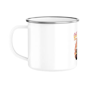Grill Queen – Feuer unter Kontrolle - Emaille Tasse | Mug | Meatware