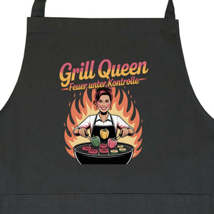 Grill Queen – Feuer unter Kontrolle - Grillschürze | Apron | Meatware