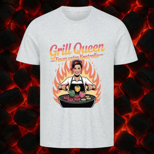 Grill Queen – Feuer unter Kontrolle - HigherBlanks Premium T-Shirt | T-Shirt | Meatware