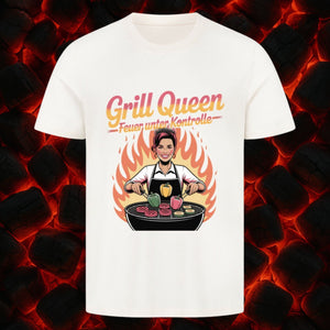Grill Queen – Feuer unter Kontrolle - HigherBlanks Premium T-Shirt | T-Shirt | Meatware