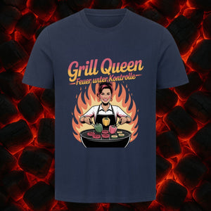 Grill Queen – Feuer unter Kontrolle - HigherBlanks Premium T-Shirt | T-Shirt | Meatware