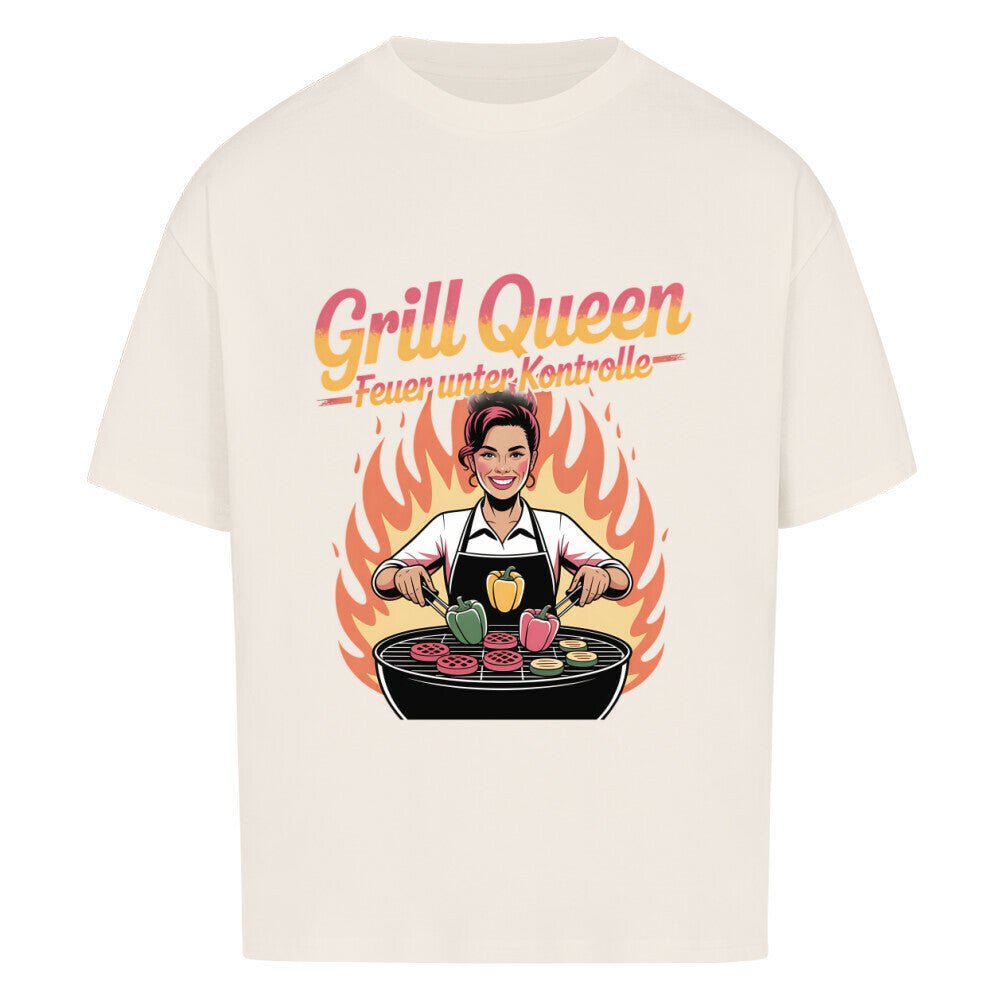 Grill Queen – Feuer unter Kontrolle - VACANCY Oversized Shirt | T-Shirt | Meatware