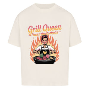 Grill Queen – Feuer unter Kontrolle - VACANCY Oversized Shirt | T-Shirt | Meatware