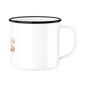 Grillmaster @Work - Edelstahl - Tasse mit Karabiner - Emaille Tasse | Mug | Meatware