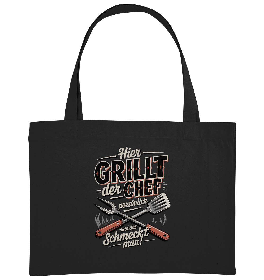 Hier grillt der Chef - Organic Shopping - Bag | Taschen | Meatware