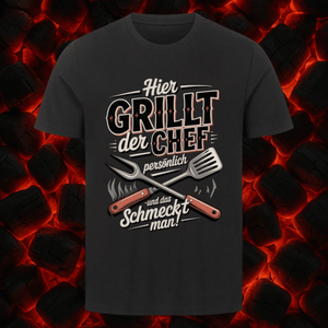 Hier grillt der Chef persönlich - HigherBlanks Premium T-Shirt | T-Shirt | Meatware