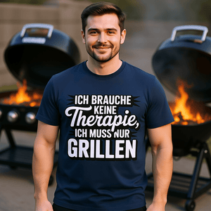 Ich brauche keine Therapie, ich muss nur Grillen - HigherBlanks Premium T-Shirt | T-Shirt | Meatware